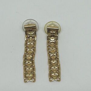 Vintage Gold Tone Chain Earrings